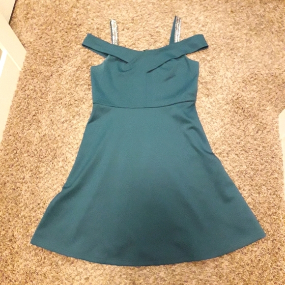 Ricki's Dresses & Skirts - Ricki's Dark Teal Flare Dress